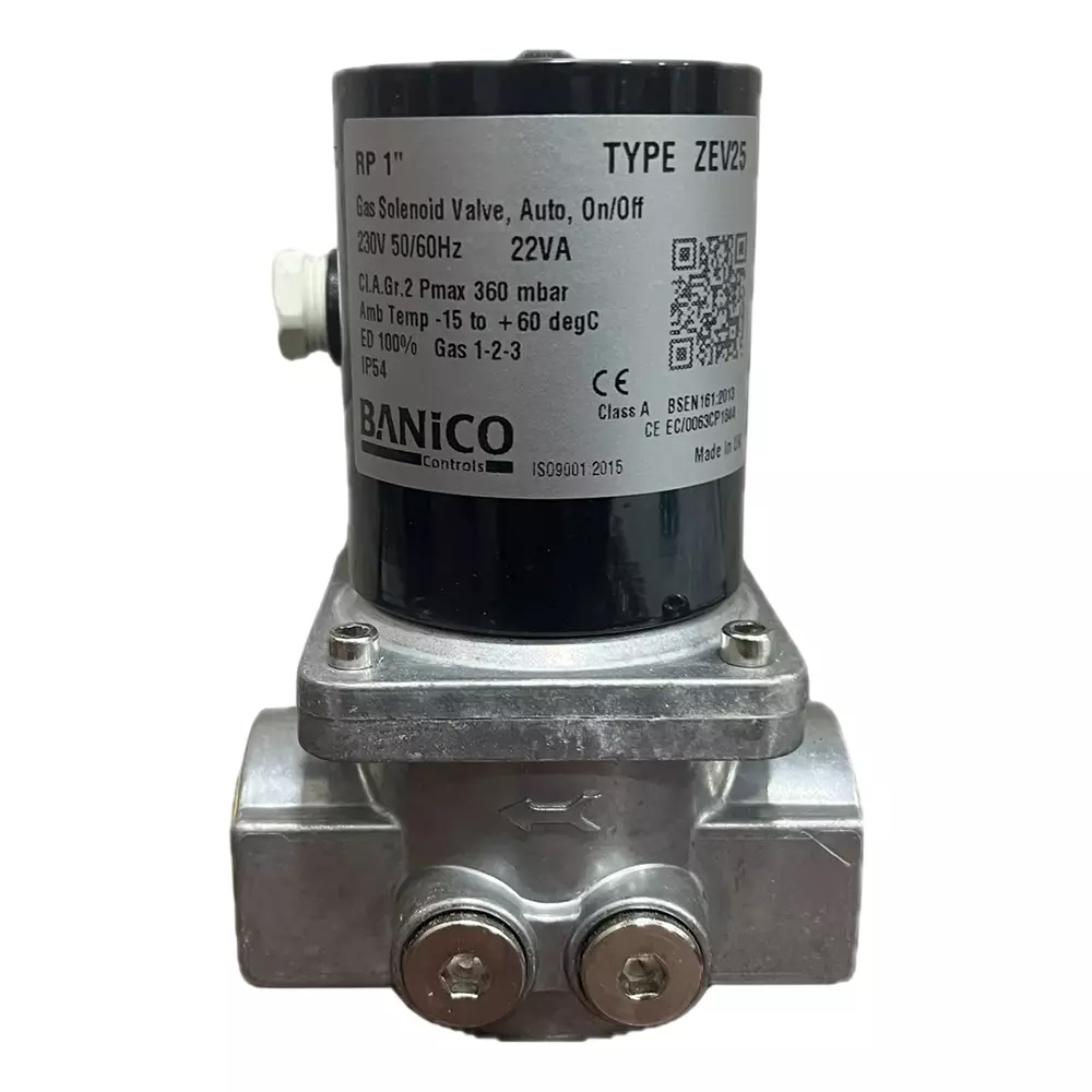 Banico Automatic Solenoid Valve Aluminium 22 VA 360 Mbar, ZEV25