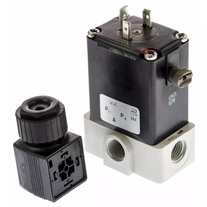 Burkert Solenoid Valve 0 3 port(s) NO/NC 24 V DC 1/4 inch, 78556