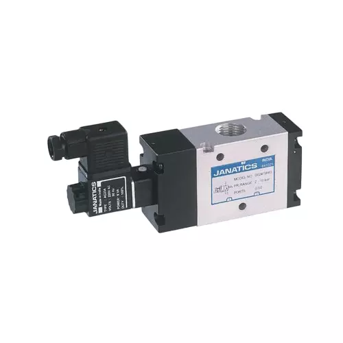 Janatics Solenoid Operated Pneumatic Valve G1/2, 3/2 NC Type 220 V AC, DS247SR63-A