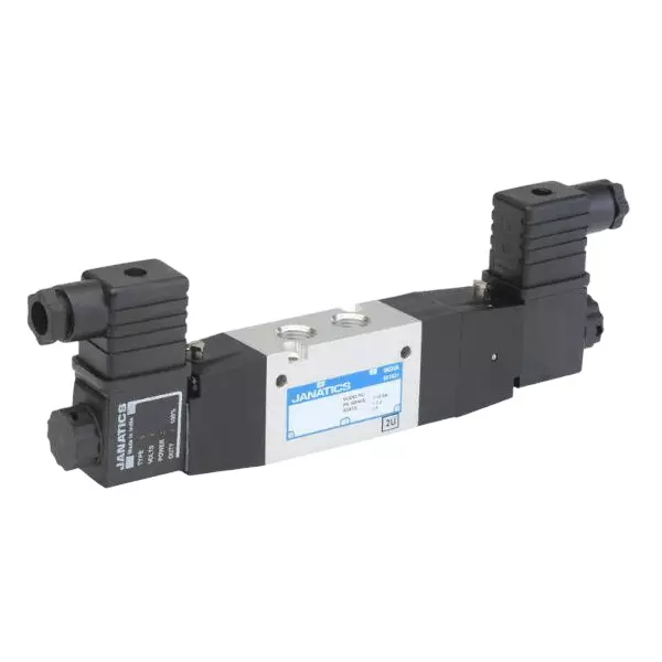Janatics SP Centre Solenoid Operated Pneumatic Valve G1/4, 5/3 Type 24 V AC, DS265SC61-A