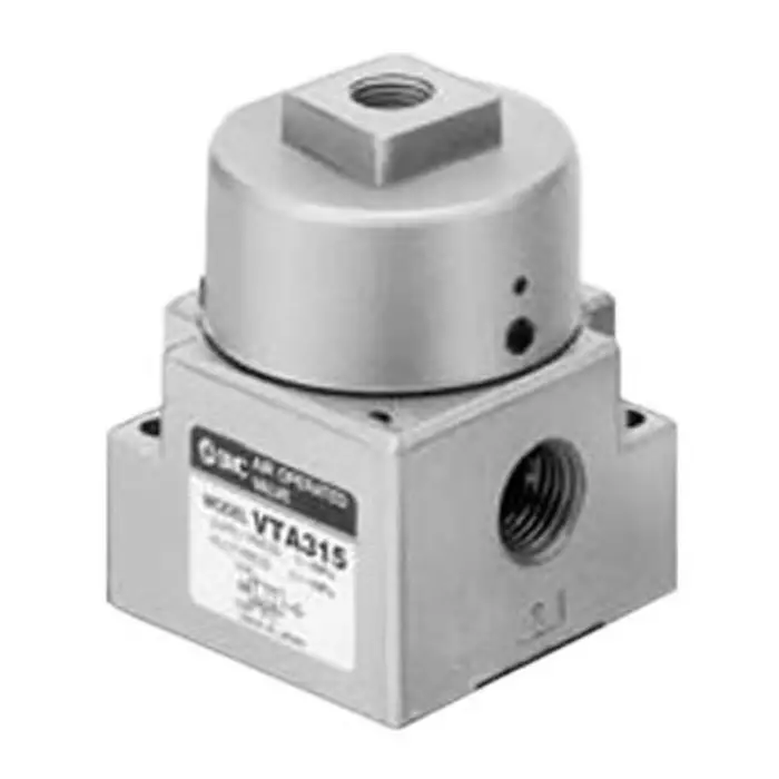 SMC Air Operated Pneumatic Control Valve - Air G 1/4 VTA301 Series, VTA315-02-F
