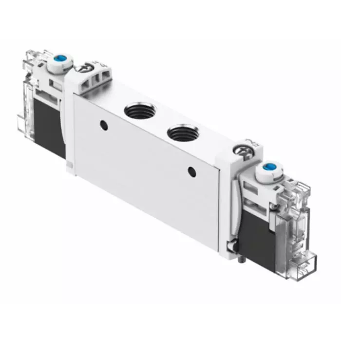 Festo Pneumatic Solenoid Valve VUVG G 1/8 Connection Port, VUVG-L14-P53E-ZT-G18-1H2L-F1A