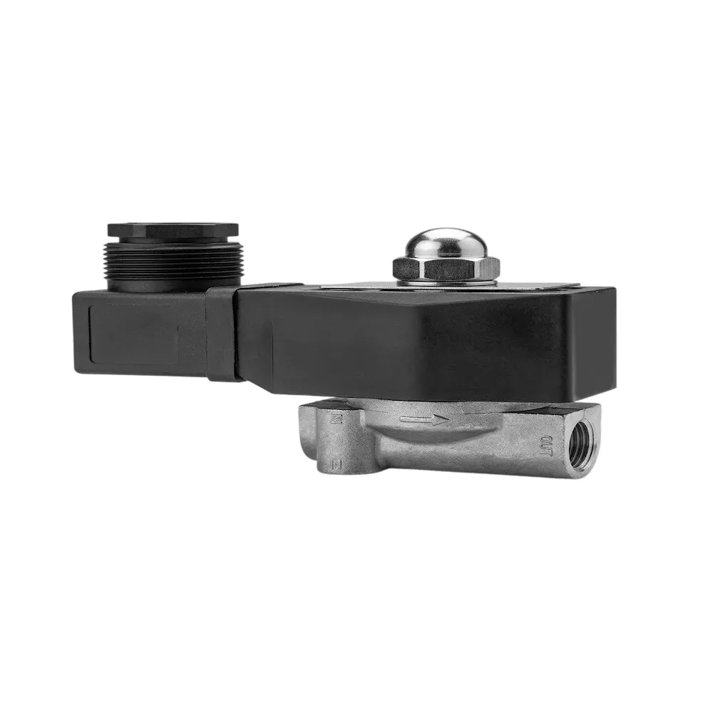 Spac Direct Acting Solenoid Valve Black 9.52 mm for Air, Water & Oil, UD-10 DIN