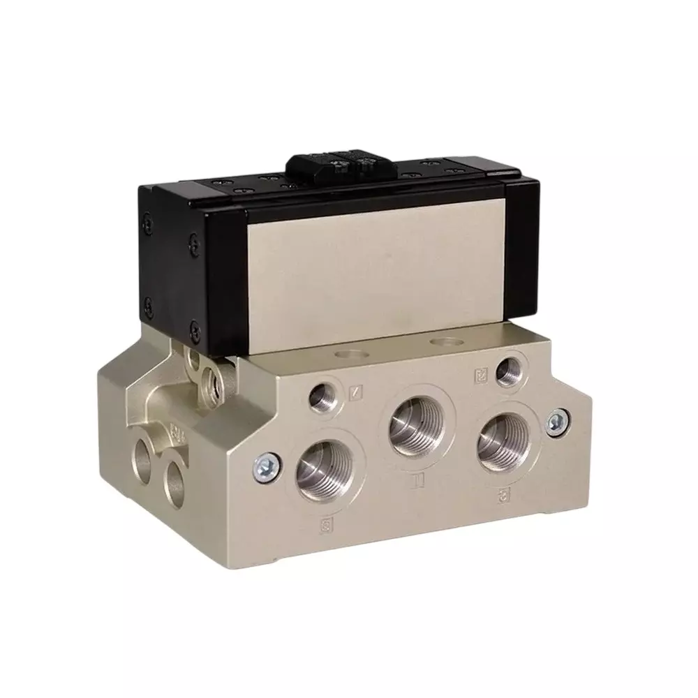 Airtac EAV400 Series Solenoid Valve 5/3 Way Double Acting Type 1.5 MPa Proof Pressure and -20-70°C Temperature, EAV430