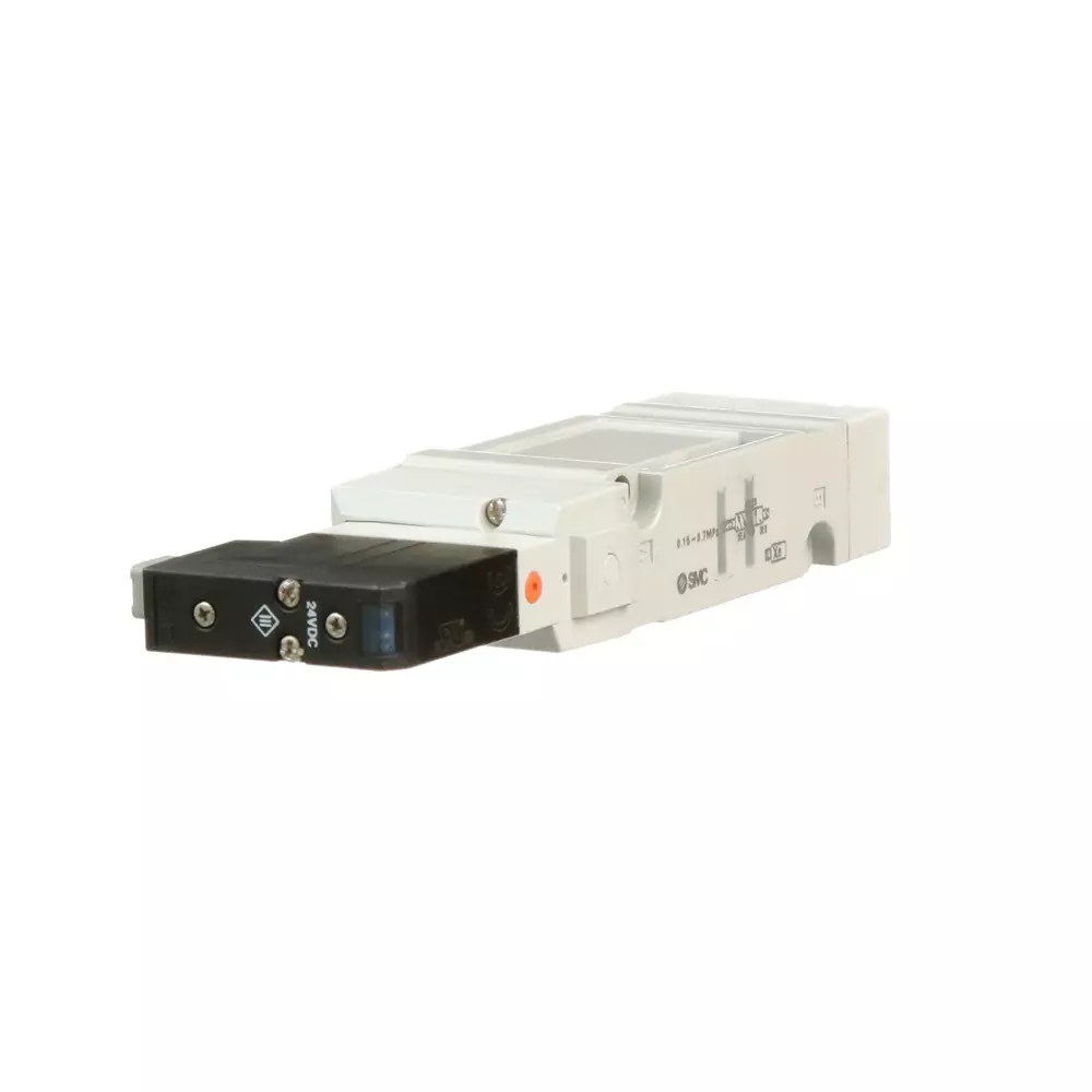 smc-solenoid-valve-type-sv1000-series-5-port-2-position-single-actuation-and-24-v-dc-rating-sv1100-5fu