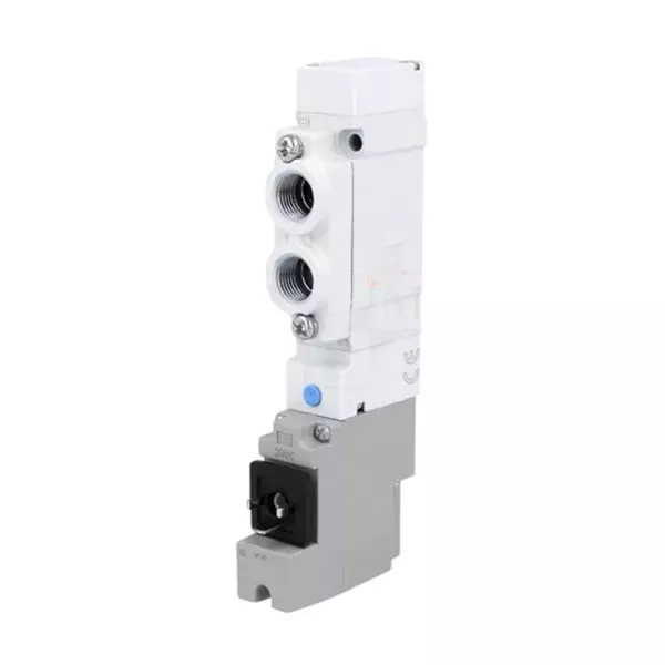 SMC Solenoid Valve Type SY5000 Series 2 Position Single Actuation and 24 V DC Rating, SY5120-5YO-01F-Q
