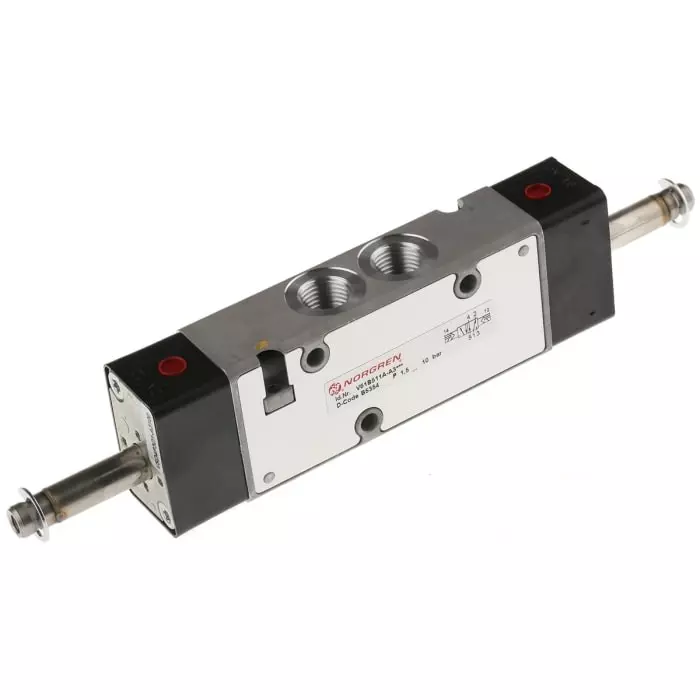 Norgren Pneumatic Solenoid Valve 5/2 Valve-Solenoid/Pilot G 1/4 V60 Series, V61B511A-A3000