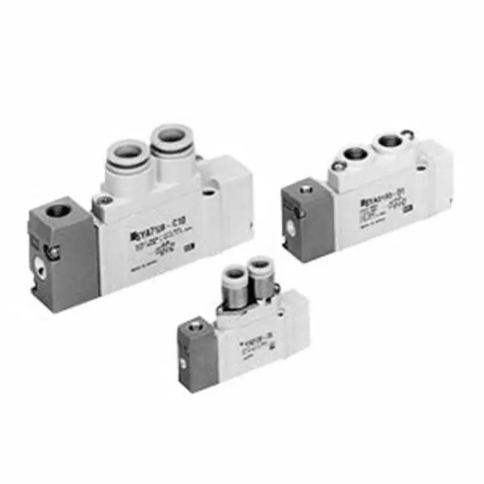 SMC 5 Port Solenoid Valve - Solenoid G 1/4 SYA Series, SYA7520-02F