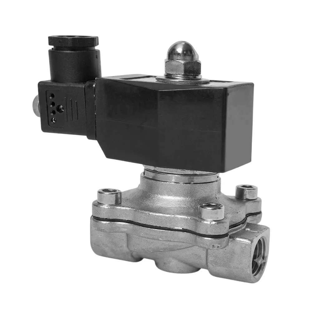 Spac Solenoid Valve Brass Black 50.8 mm for Air, Water & Oil, UW-50 DIN