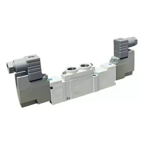 SMC Solenoid Valve SY7000 Series Direct Mounting 5 Port and 1/4 inch (6.35 mm) Thread Size, SY7320-5D-02