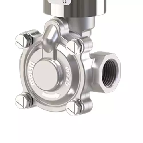 Uflow 110 V 2½ inch Screwed (NC) Stainless Steel Pilot Operated 2/2 Way Solenoid Valve PCN-9E
