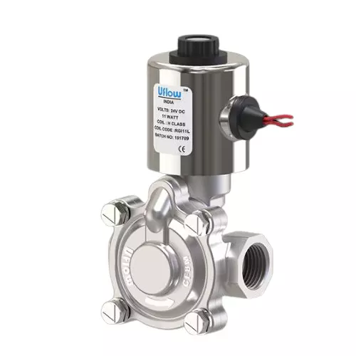 Uflow 2½ Inch Screwed (NC) PCN Series 2/2 Way Pilot Operated Solenoid Valve, PCN908BNEWV0
