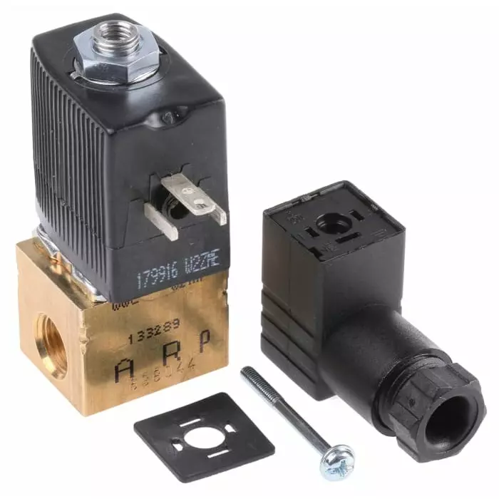 Burkert Solenoid Valve 3 port(s) NC 24 V DC 1/8 inch, 134163