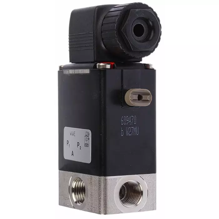 Burkert Solenoid Valve 0 3 port(s) NO/NC 24 V DC 1/4 inch, 41037