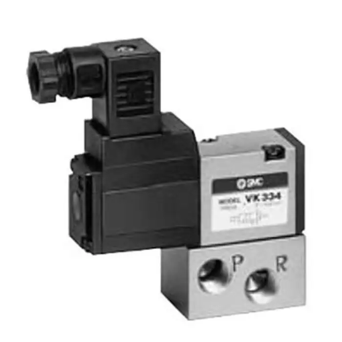 SMC Standard Pneumatic Solenoid Valve VK300 Series 24 V DC, VK334-5D-Q