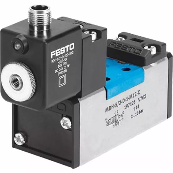 Festo Solenoid Valve - Electrical MDH Flow Control, MDH-5/2-D-1-S-M12D-C