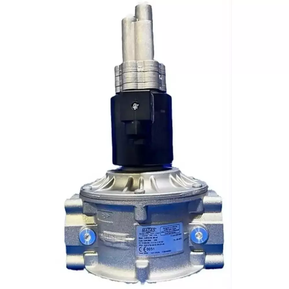 Madas Solenoid Valve Aluminium Black & Silver 200 mbar Pressure Bar for Industrial Use, EVPCR DN40