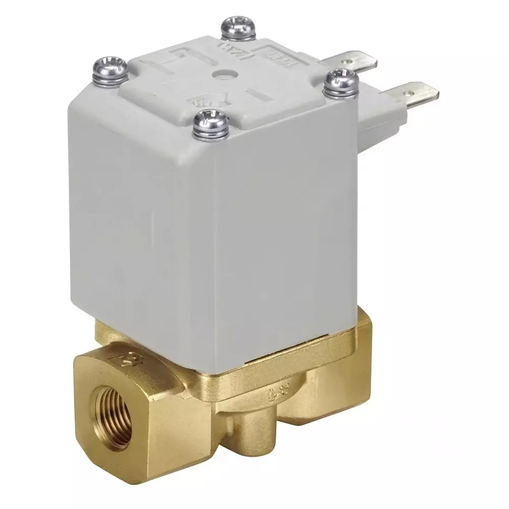SMC Solenoid Valve Brass, Stainless Steel Body 2 Port and IP65 Rating, VX222AZ2AXNB