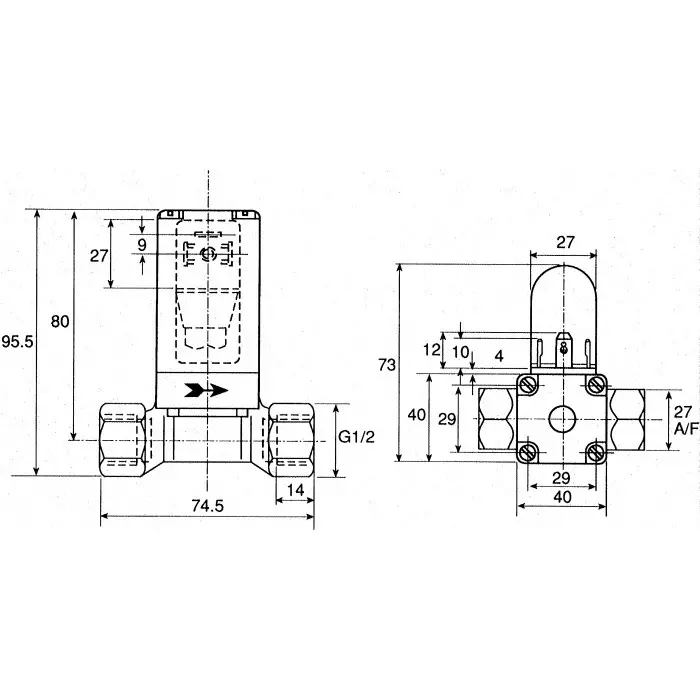 Burkert Solenoid Valve 0 2 port(s) NC 110 V AC 1/2 inch, 49053