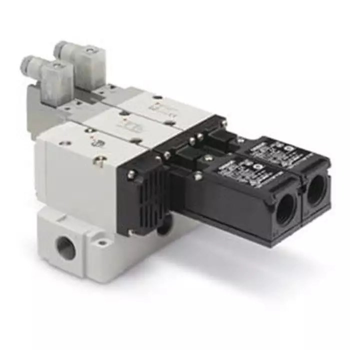 SMC Air Operated Pneumatic Solenoid Valve/Air G 3/8 VP500 Series 24 V DC, VP544R-5DZ1-03F-M-X555