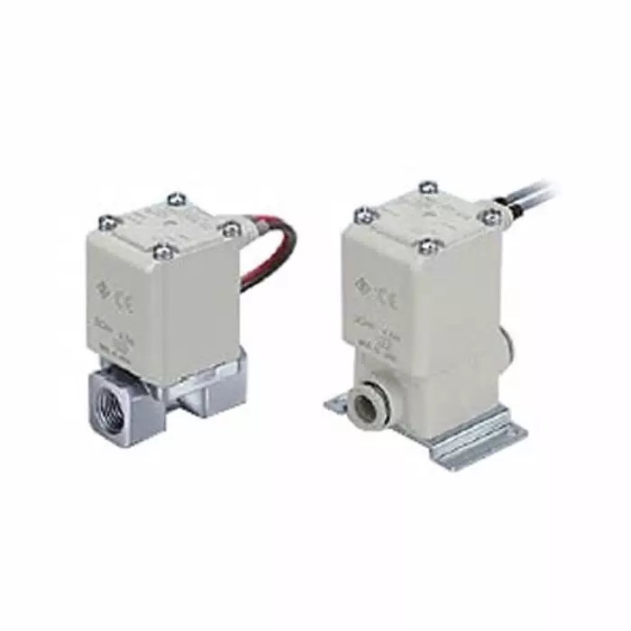 SMC Solenoid Valve, 2 port(s), NC, 24 V DC, 1/8 inch, VX210AZ3AA