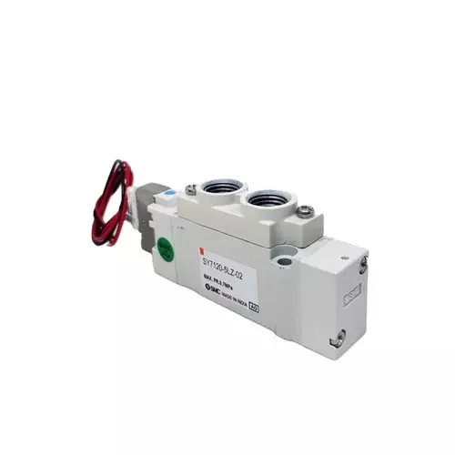 SMC SY7000 Series Solenoid Valve Aluminium Die Cast Body 1/4 inch (6.35 mm) Port Size and 24 V DC Rating, SY7120-5LZ-02