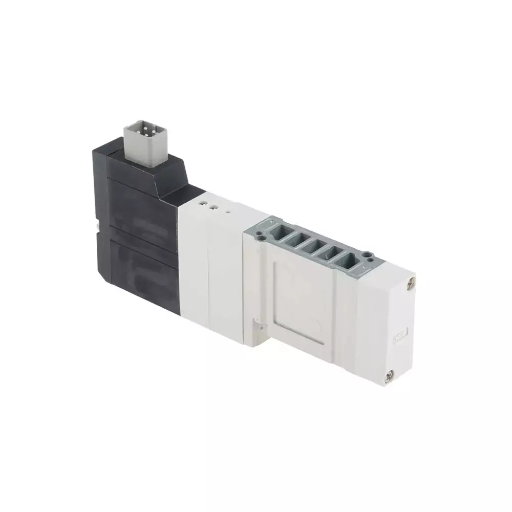 SMC Solenoid Valve Type SV1000 Series 5 Port Plug-In Mounting and 24 V DC Rating, SV1A00-5FU