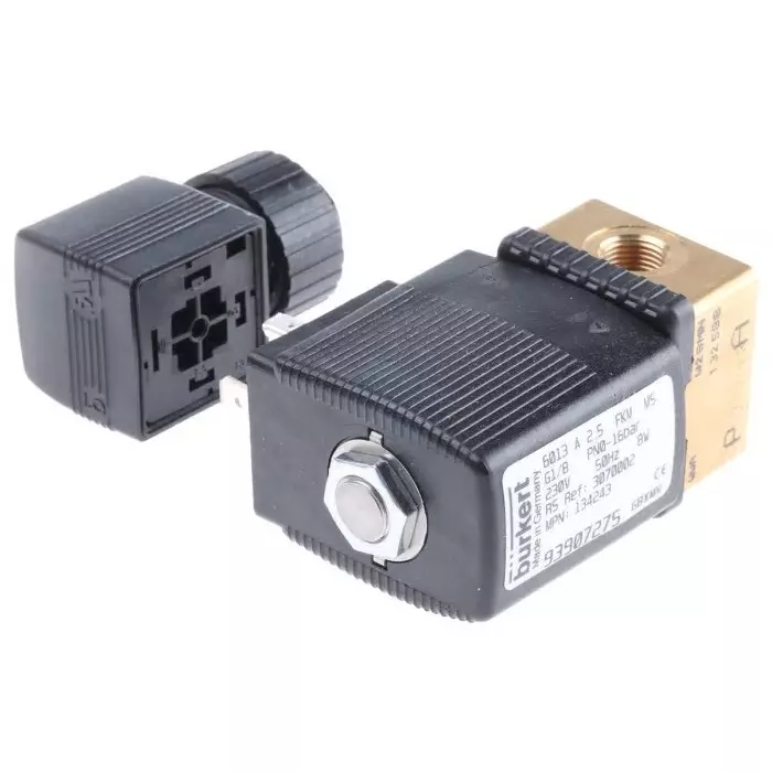 Burkert Solenoid Valve 2 port(s) NC 230 V AC 1/8 inch, 134243