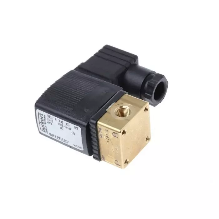 Burkert Solenoid Valve 2 port(s) NC 24 V DC 1/8 inch, 126187