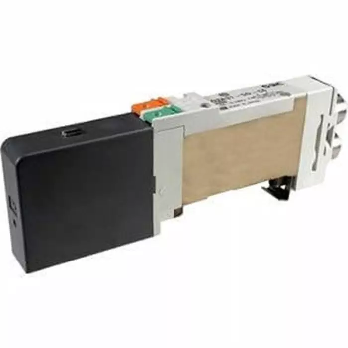 SMC 2 Position Single Pneumatic Solenoid Valve One-touch Fitting 8 mm SQ2000 Series 24 V DC, SQ2131N-51-C8-M-Q