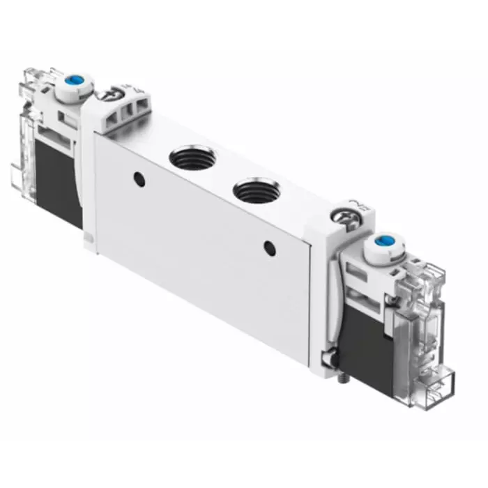 Festo Pneumatic Solenoid Valve VUVG G 1/8 Connection Port, VUVG-L14-P53U-ZT-G18-1H2L-F1A