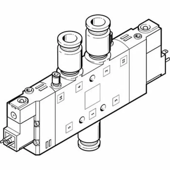 Festo Pneumatic Solenoid Valve 12 mm, CPE24-M2H-5JS-QS-12