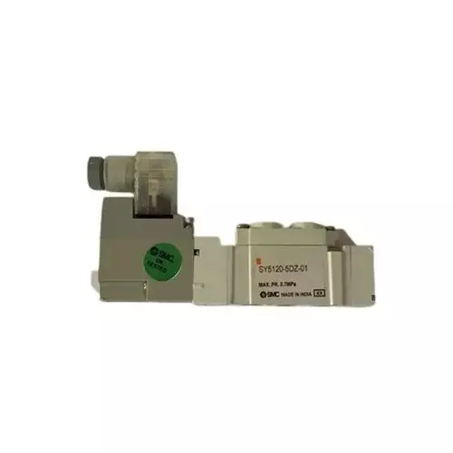 SMC SY5000 Series Solenoid Valve 2 Position Single Actuation 1/8 inch (3.17 mm) Port Size and 24 V DC Rating, SY5120-5DZ-01