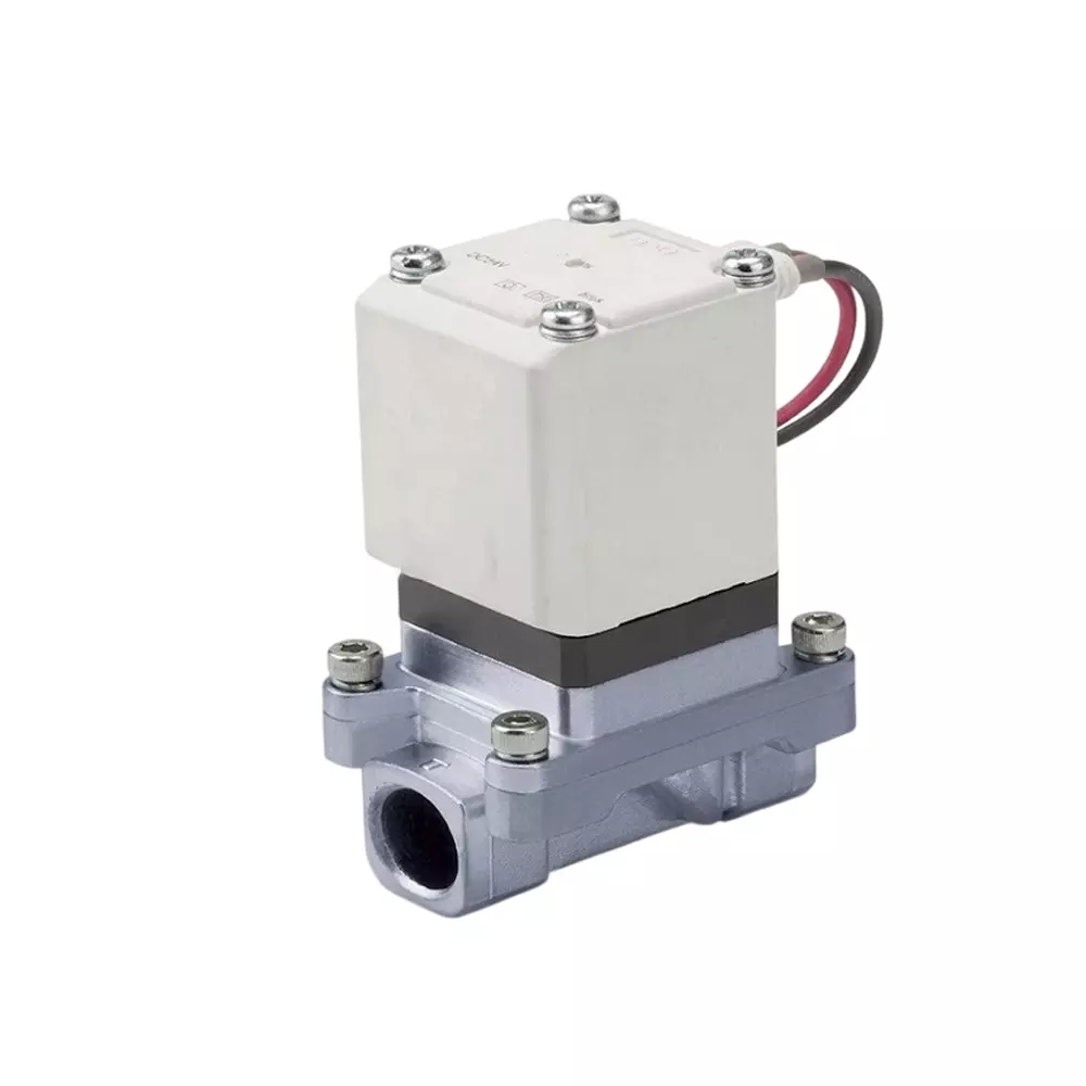 SMC VXZ Series Solenoid Valve 2 Way Normally Closed Switching and 24 V DC Rating, VXZ230AGA