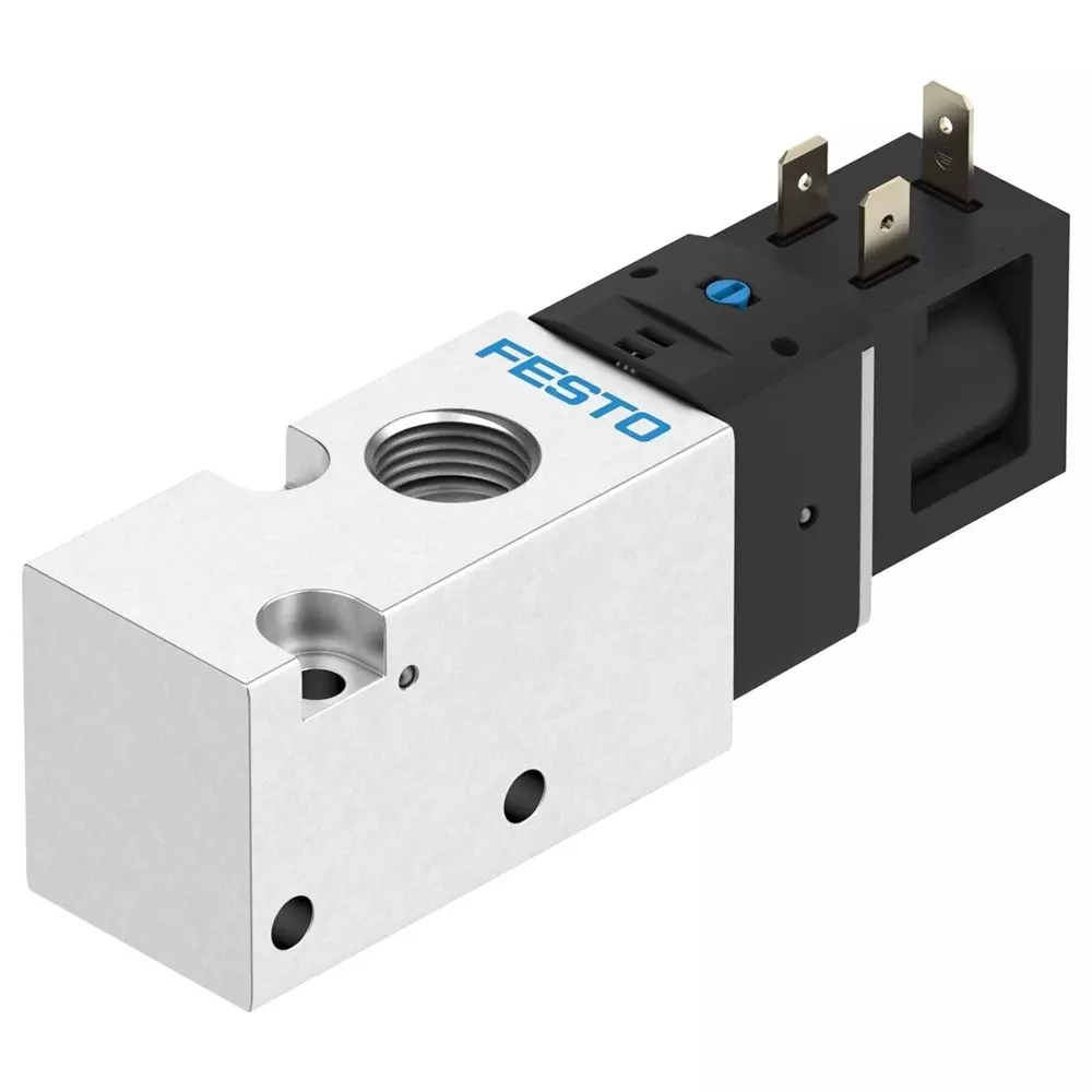 FESTO Solenoid Valve Piston Gate Valve Design 0.15 Mpa - 0.8 Mpa Operating Pressure, 8049880