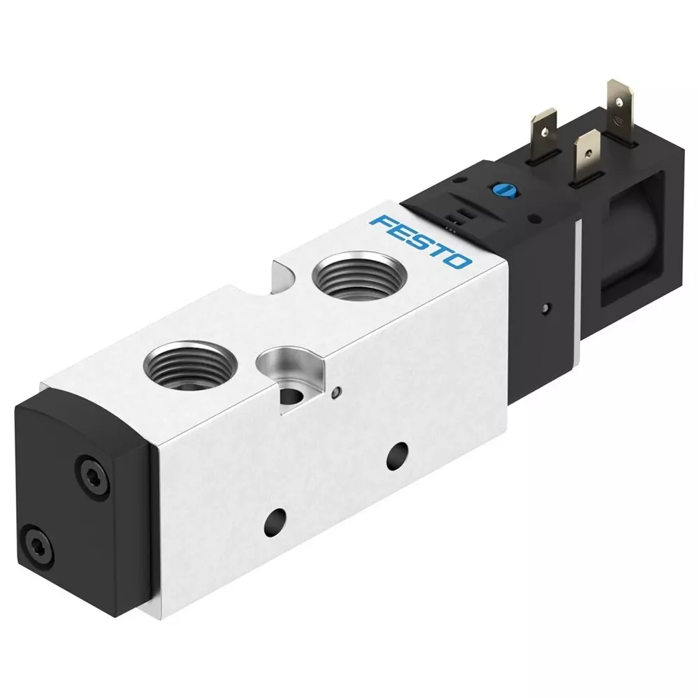 FESTO Solenoid Valve Piston Gate Valve Design 0.15 Mpa - 0.8 Mpa Operating Pressure, 8049881