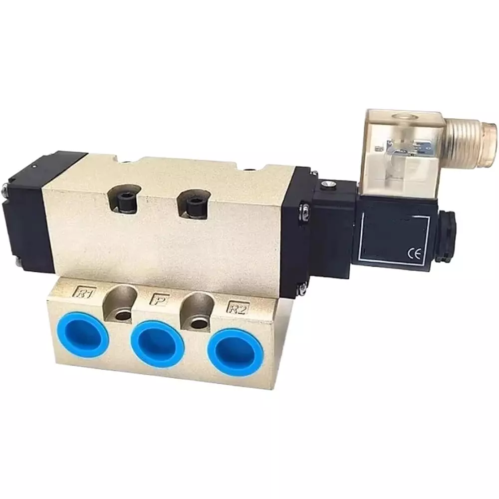 TECHNO Single Solenoid Valve 5/2 Way SMC Type 110 VAC 12.7 mm (1/2 inch) Size, FG2541-15L