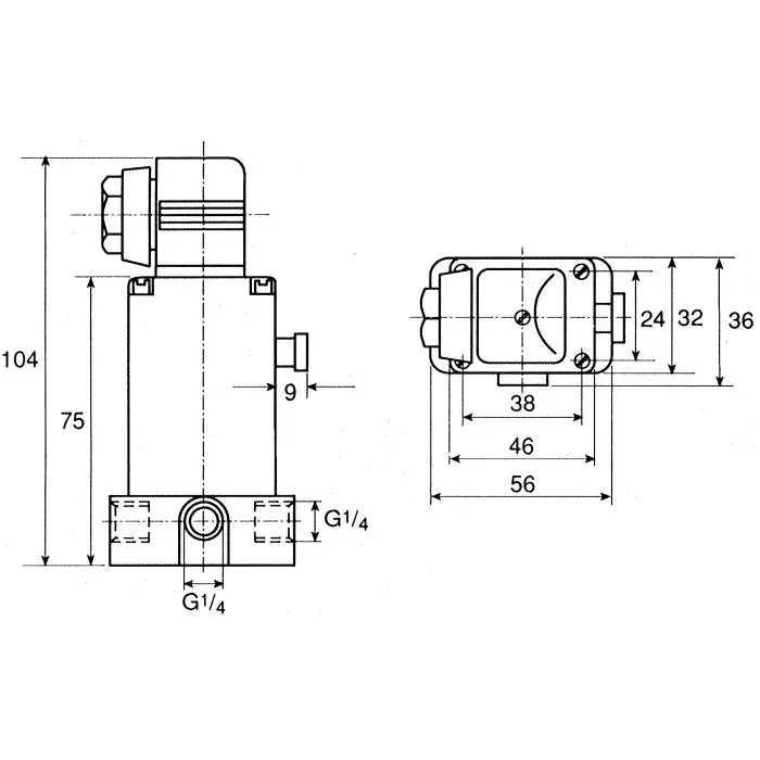 Burkert Solenoid Valve 0 2 port(s) NC 230 V AC 1/4 inch, 49969