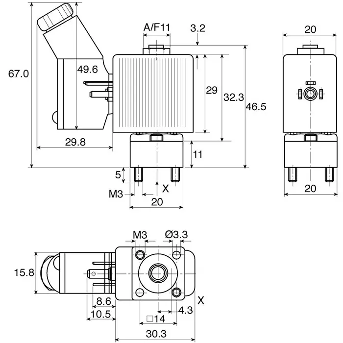 Burkert Solenoid Valve 2 port(s) NC 24 V DC, 134119