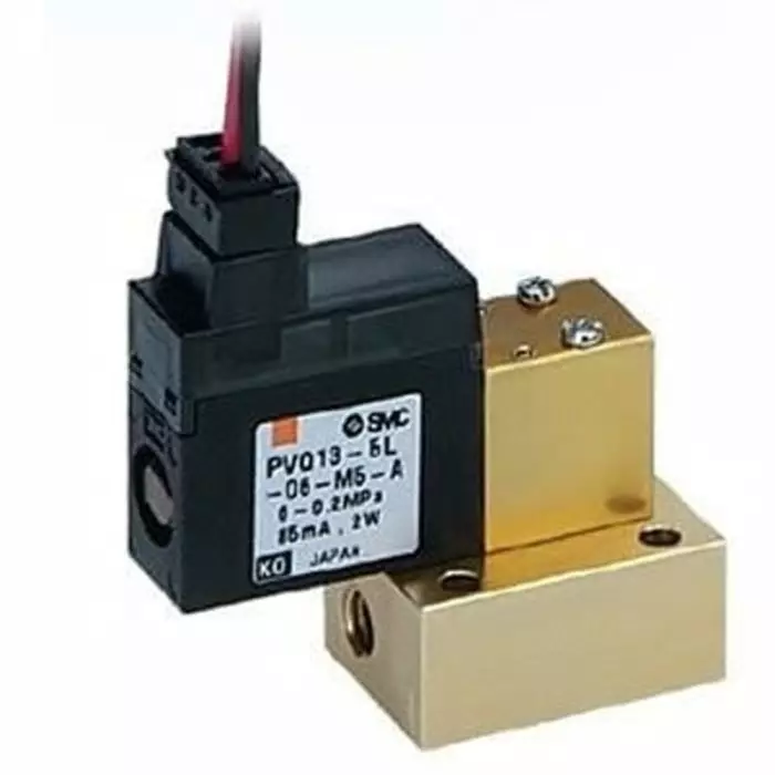 SMC Solenoid Valve, 2 port(s), NC, 24 V DC, 5mm, PVQ13-5L-04-M5-A