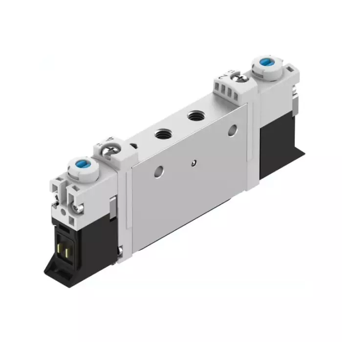 Festo Pneumatic Solenoid Valve VUVG M5 Connection Port, VUVG-L10-T32U-MZT-M5-1H2L-F1A