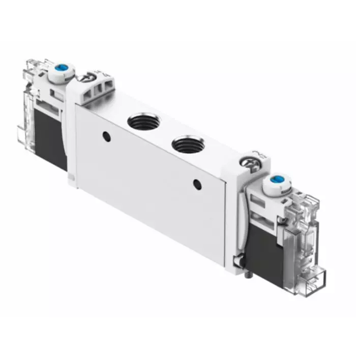 Festo Pneumatic Solenoid Valve VUVG G 1/8 Connection Port, VUVG-L14-T32U-MZT-G18-1H2L-F1A