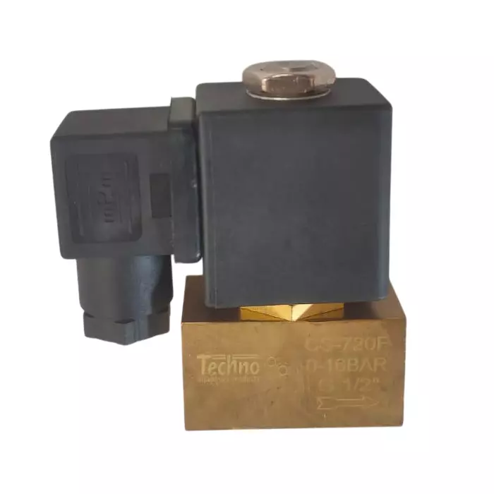Techno 12.7 mm (1/2 Inch) 2/2 Way 24 V DC Direct ACting Solenoid Valve CS720F