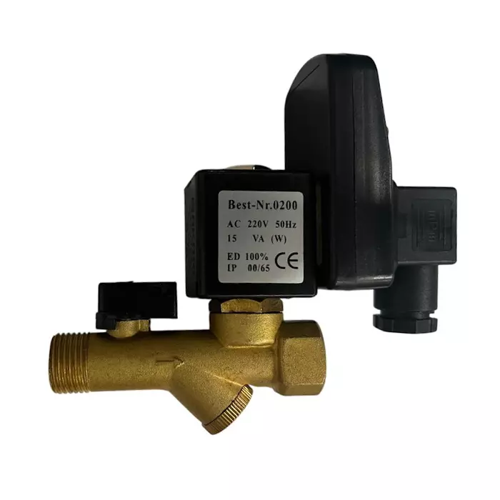 Akari 12.7 mm (1/2 Inch) Auto Drain Valve + Timer + Stainer + Ball Valve, CS-728A