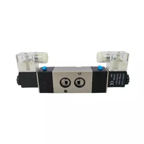 Akari NAMUR Type 6.35 mm (1/4 inch) 5/2 Way Double Solenoid Valve 4V-320-08B