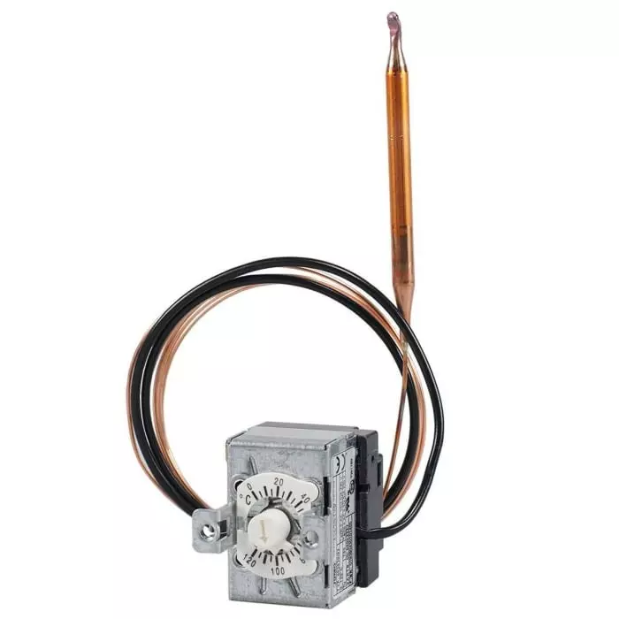 Jumo Panel Mount Capillary Thermostat Automatic Reset 0°C to 120°C, 602030/02-026-000-25-2000-40-10-6-40-13-460 707