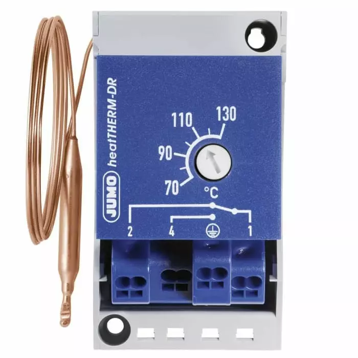 Jumo Surface Mount Capillary Thermostat Automatic Reset, 603070/0070-7-671-000-00-2000-40-10-00-00-000-00-