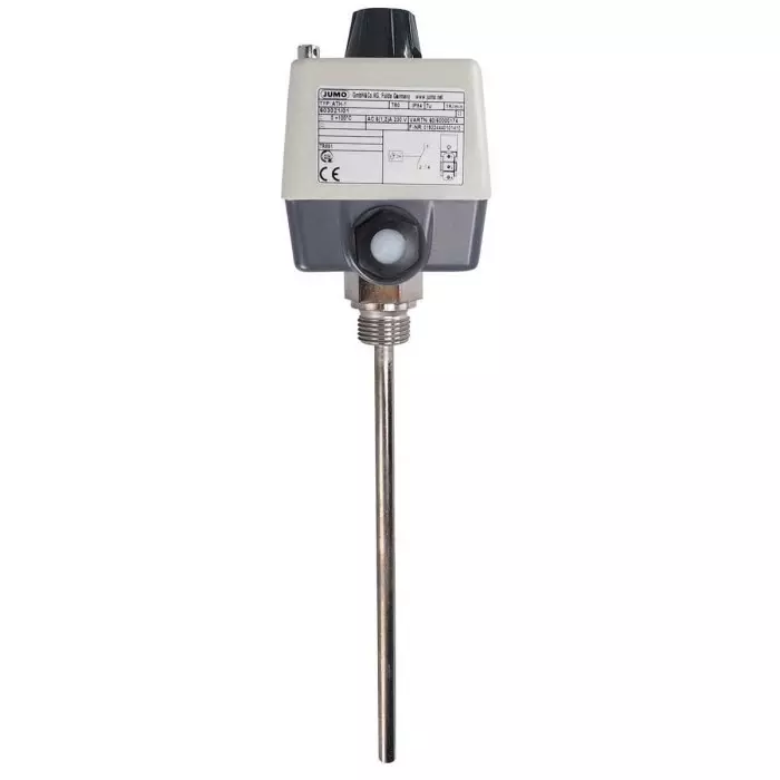 Jumo Surface Mount Capillary Thermostat Automatic Reset 0°C to 100°C, 603021/01-1-025-15-0-00-20-13-46-200-8-6/000