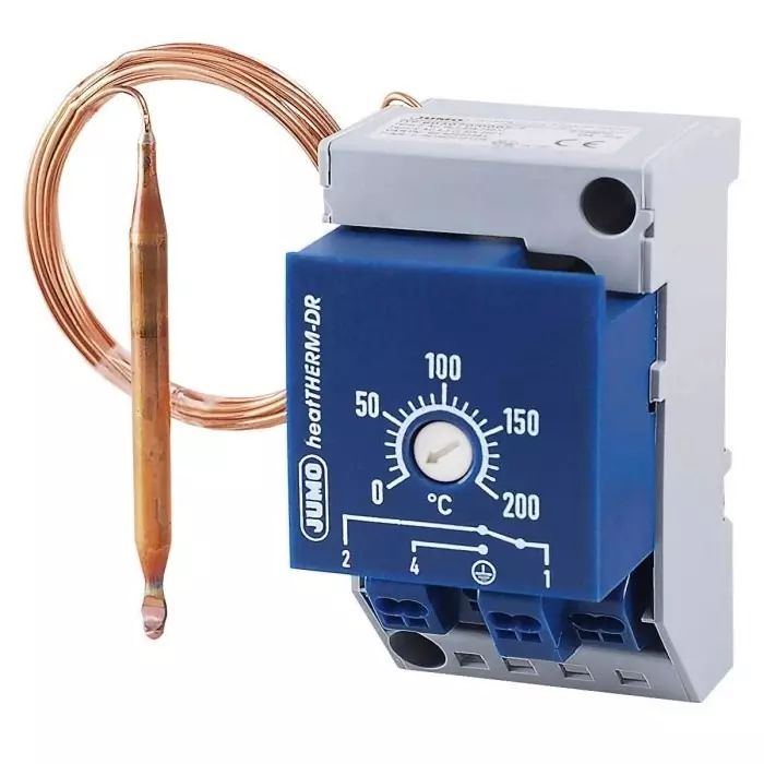Jumo Surface Mount Capillary Thermostat Automatic Reset, 60003284