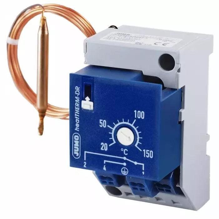 Jumo Surface Mount Capillary Thermostat Automatic Reset, 603070/0070-7-043-000-00-2000-40-13-460-10-00-000